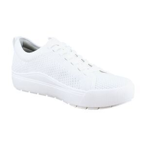 Dr. Scholl's Women's All-White Knit Lace-Up Sneakers